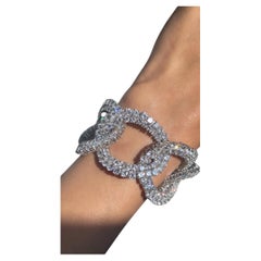 Issac Nussbaum 18K Weight Gold 75 Carat Round Dimond Rope Fancy Bracelet