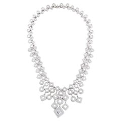 18k WG 7.03ctw Diamond Necklace