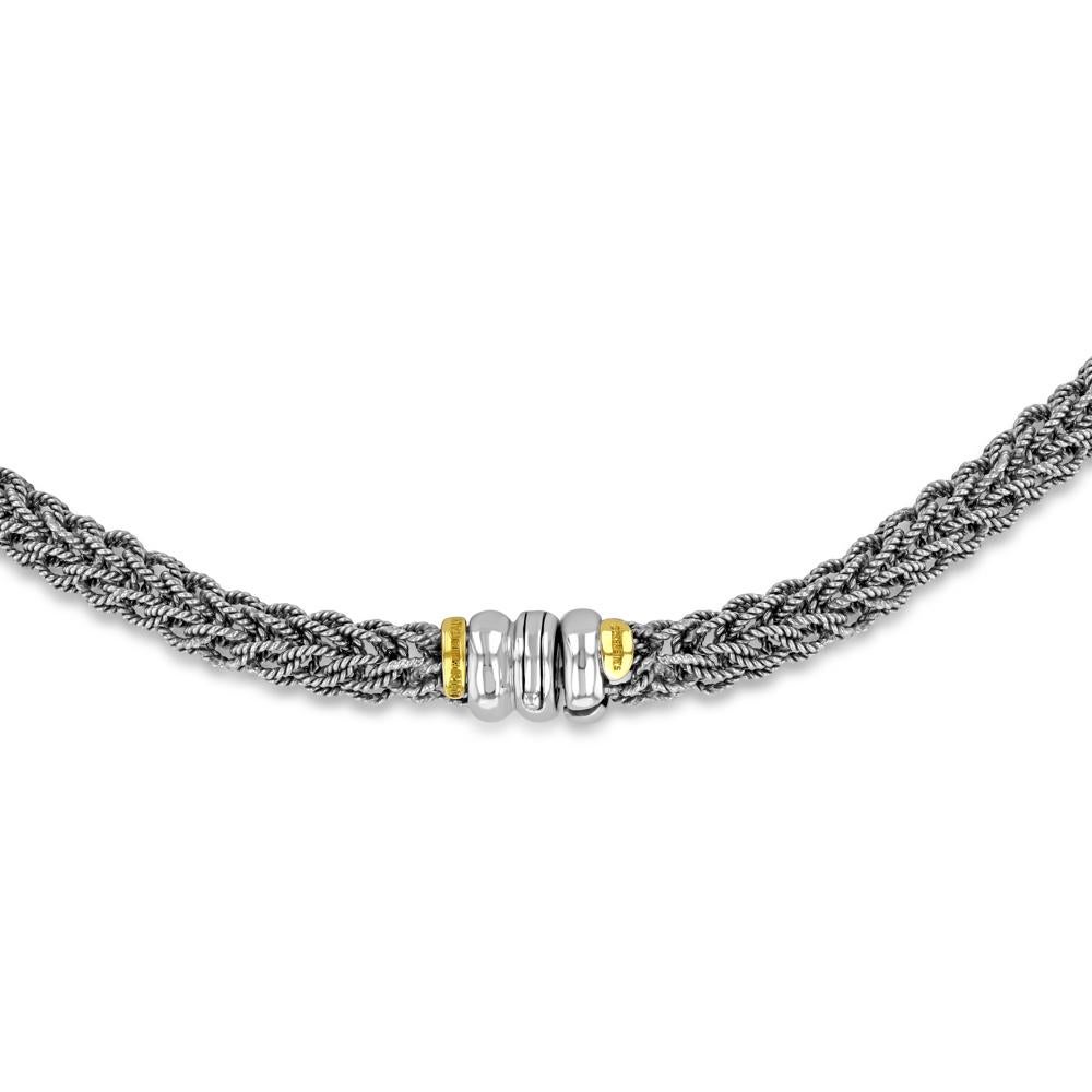 Women's or Men's 18k WG and Diamond Tassel Pendant Necklace For Sale