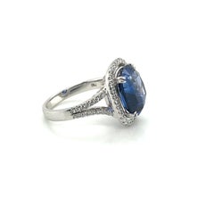 18K WG Blue Sapphire Ring