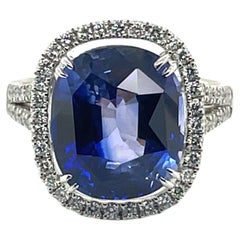 18K WG Blue Sapphire Ring