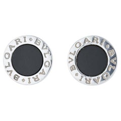 18K WG BVLGARI Black Onyx Studs