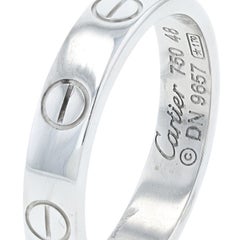 18K WG Cartier Mini Love Band