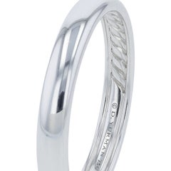18K WG David Yurman 3.5MM Wedding Band