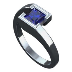 18k WG Ring w/ Blue Sapphire