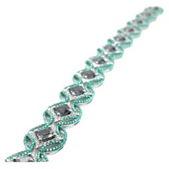 18K WG Spinel Tennis Bracelet