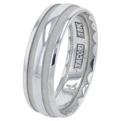 18K WG Tacori 7MM Gents Band