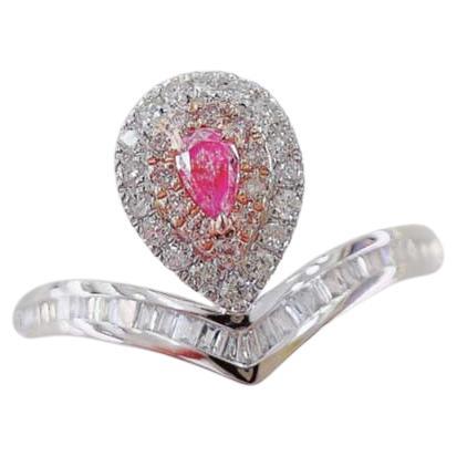 in vendita:  Anello a goccia con diamante in oro bianco e rosa 18K V.I.I.