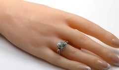18K White and Rose Gold Illusion-Set Diamond Halo Ring – 1.41 Carats