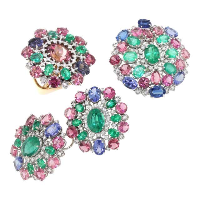 Retro Mexican Sterling Shell Suite For Sale at 1stDibs