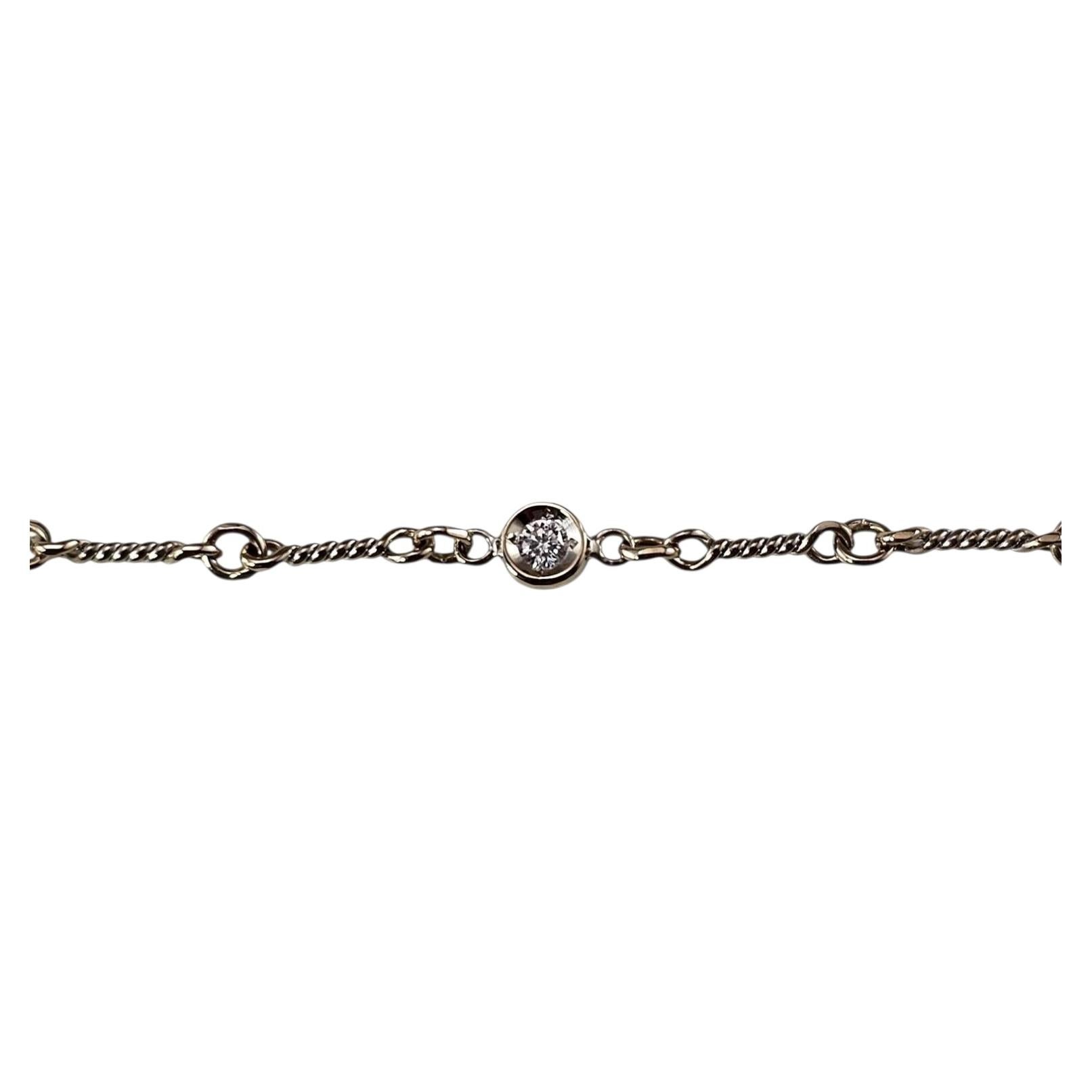 Bracciale con diamanti in oro bianco e giallo 18 carati #25145