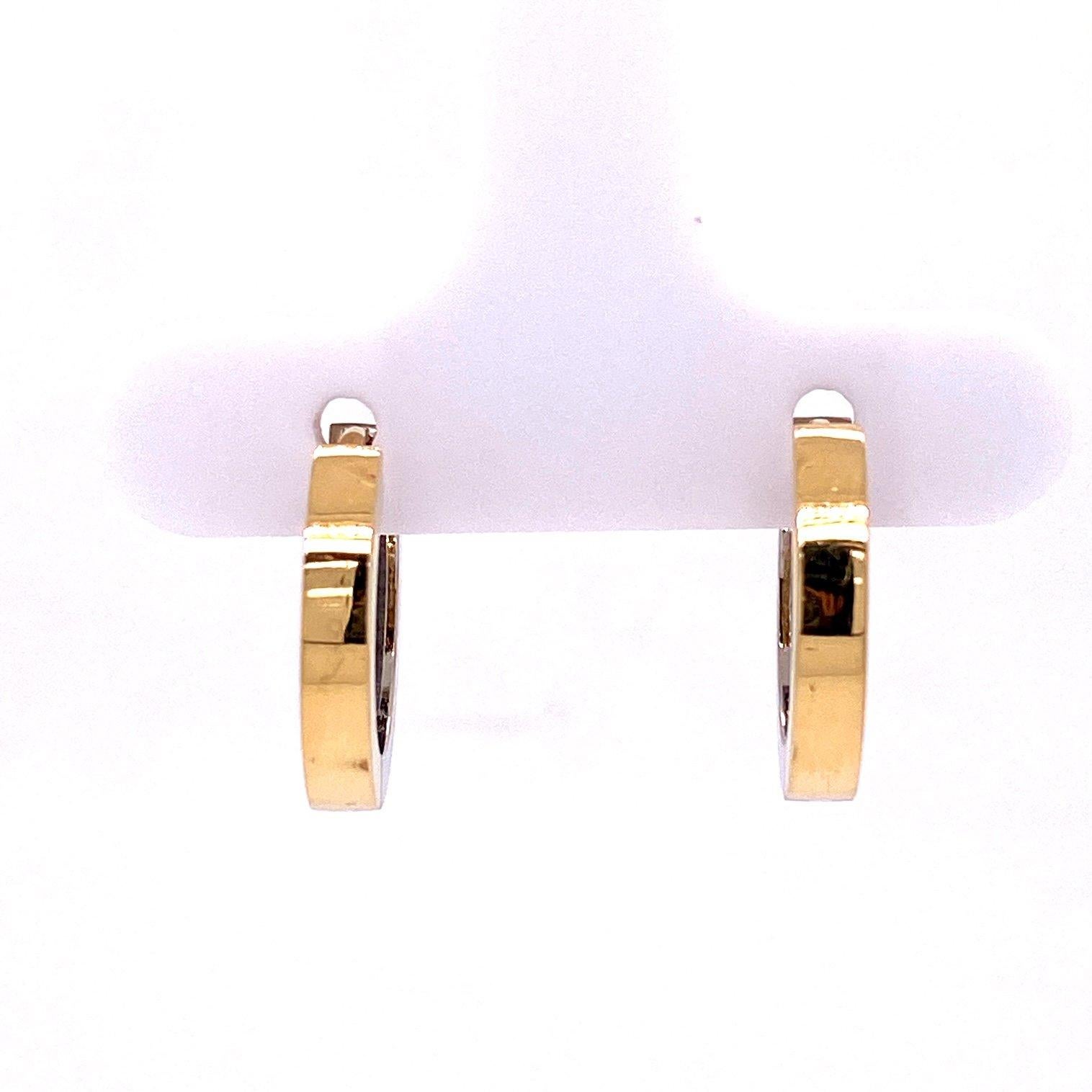 Bead 18k White and Yellow Gold Hoops with Sterling Silver Meteorite Jackets For Sale