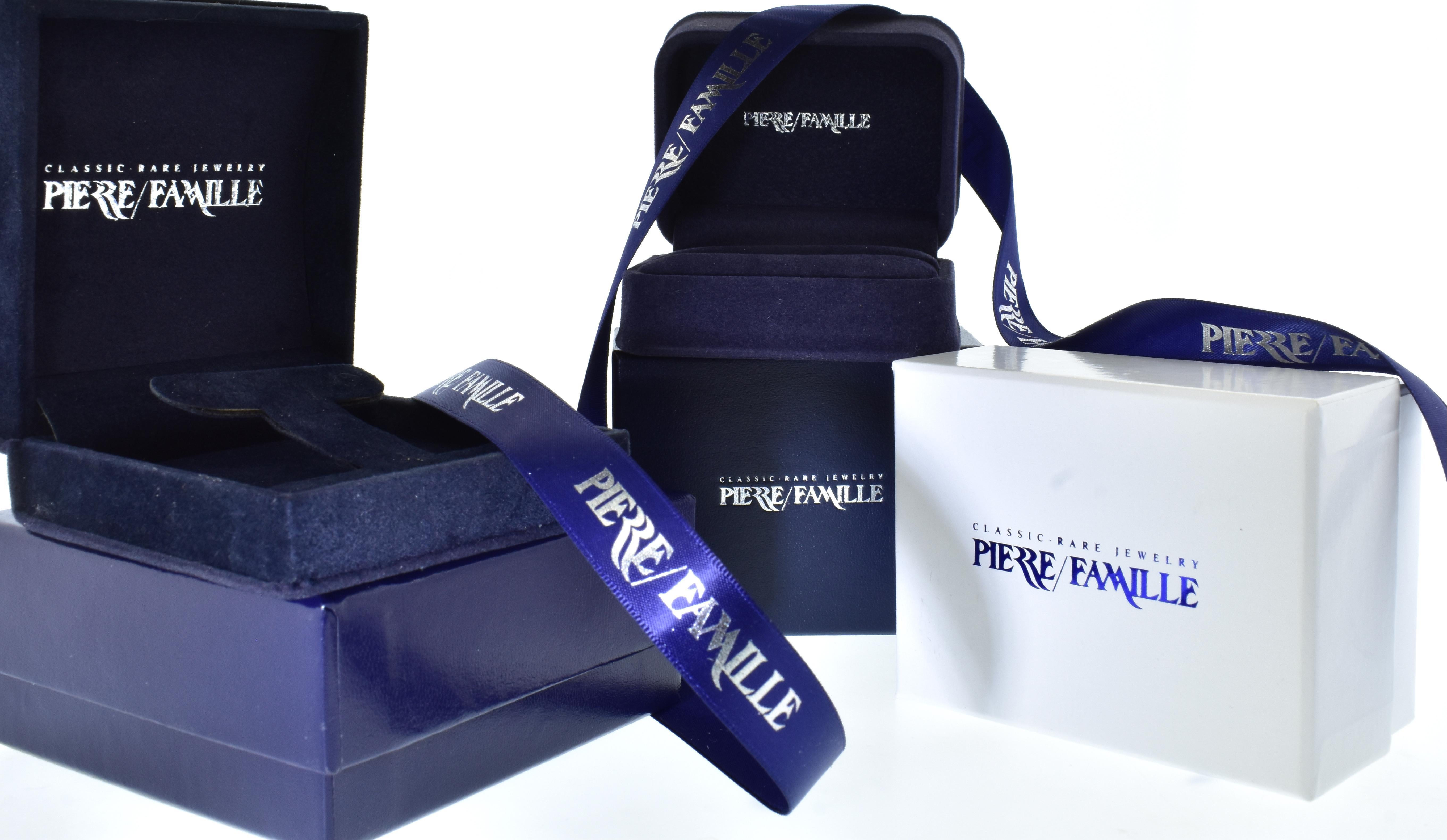 18K & Weiß Diamant und Amethyst im Phantasieschliff Ohrringe im Angebot 5