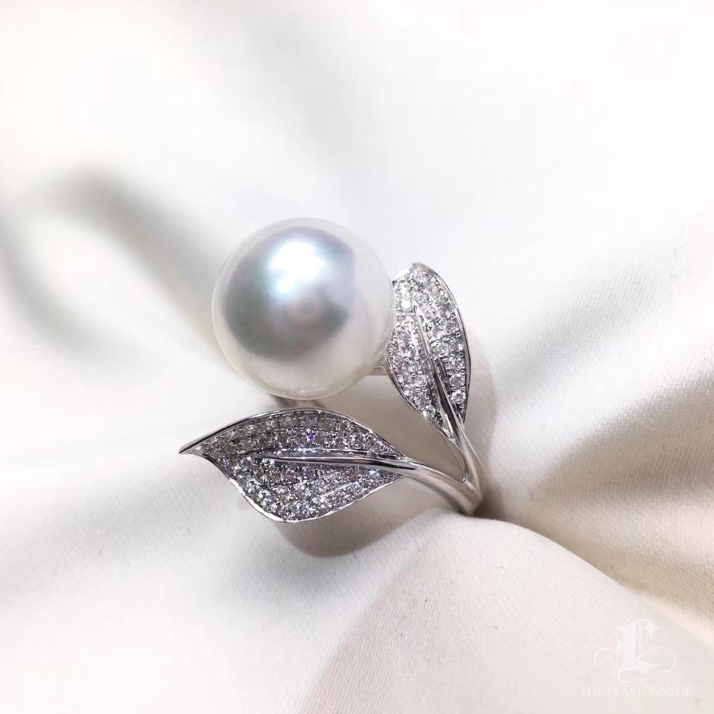 Anello solitario con perle dei mari del sud AAAA in vendita 1