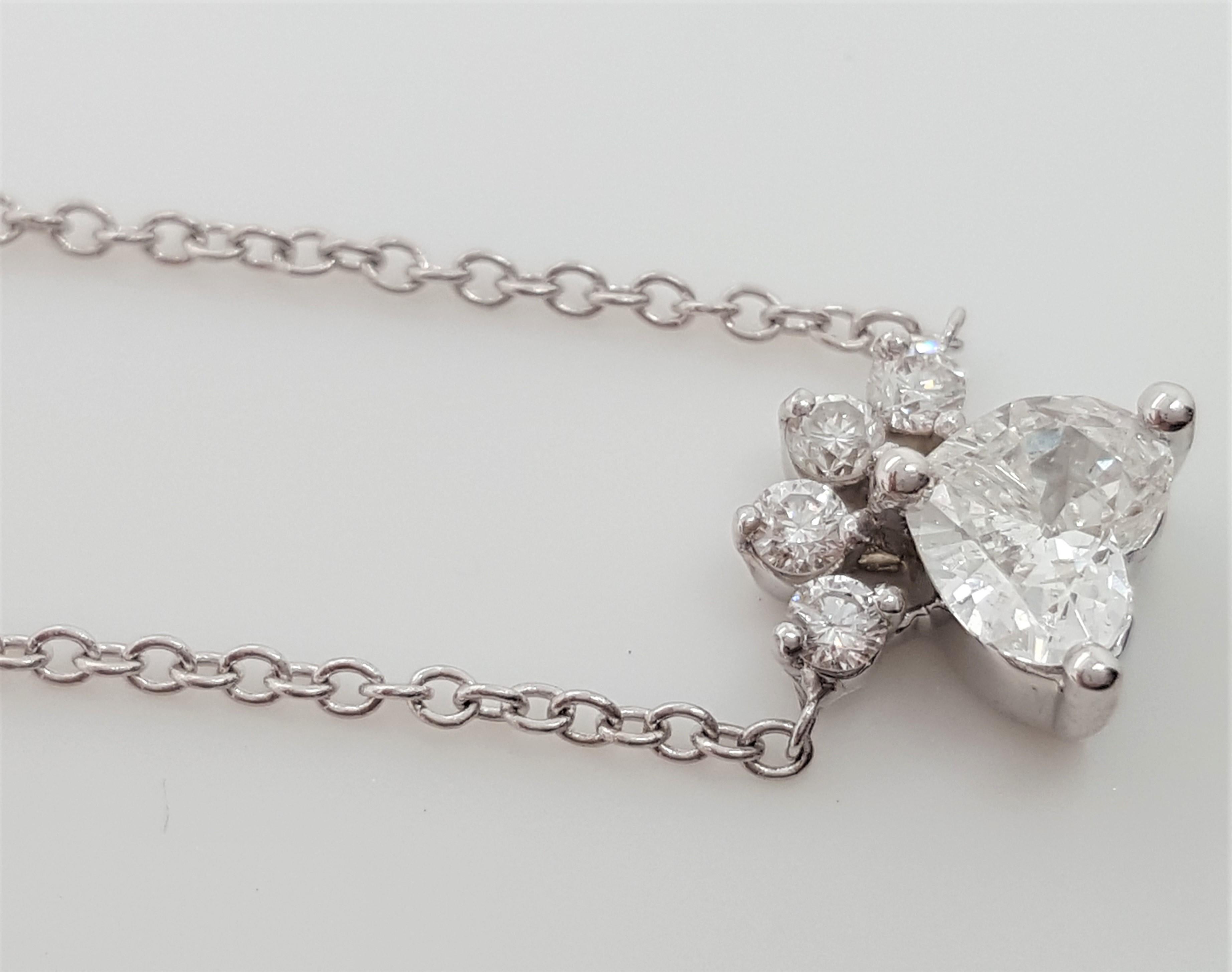 diamond dog paw necklace