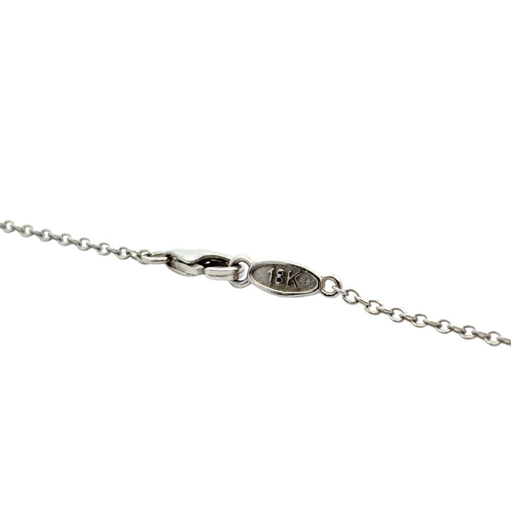 18k White Gold 0.50ctw Diamond Necklace For Sale 6