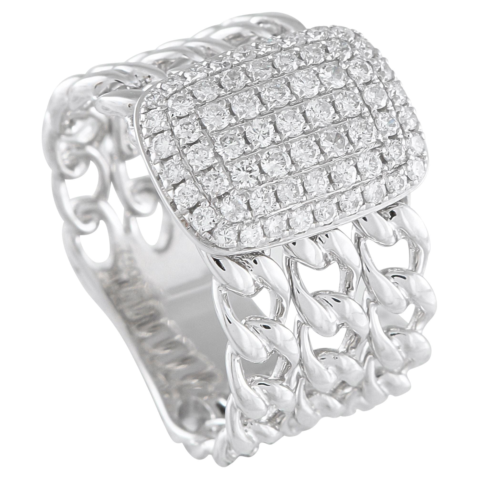 18K Weißgold 0,60ct Diamant Ring