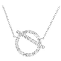 18K White Gold 0.62ct Diamond Necklace ANK-17871