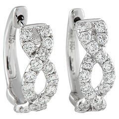 18K White Gold 0.67ct Diamond Earrings