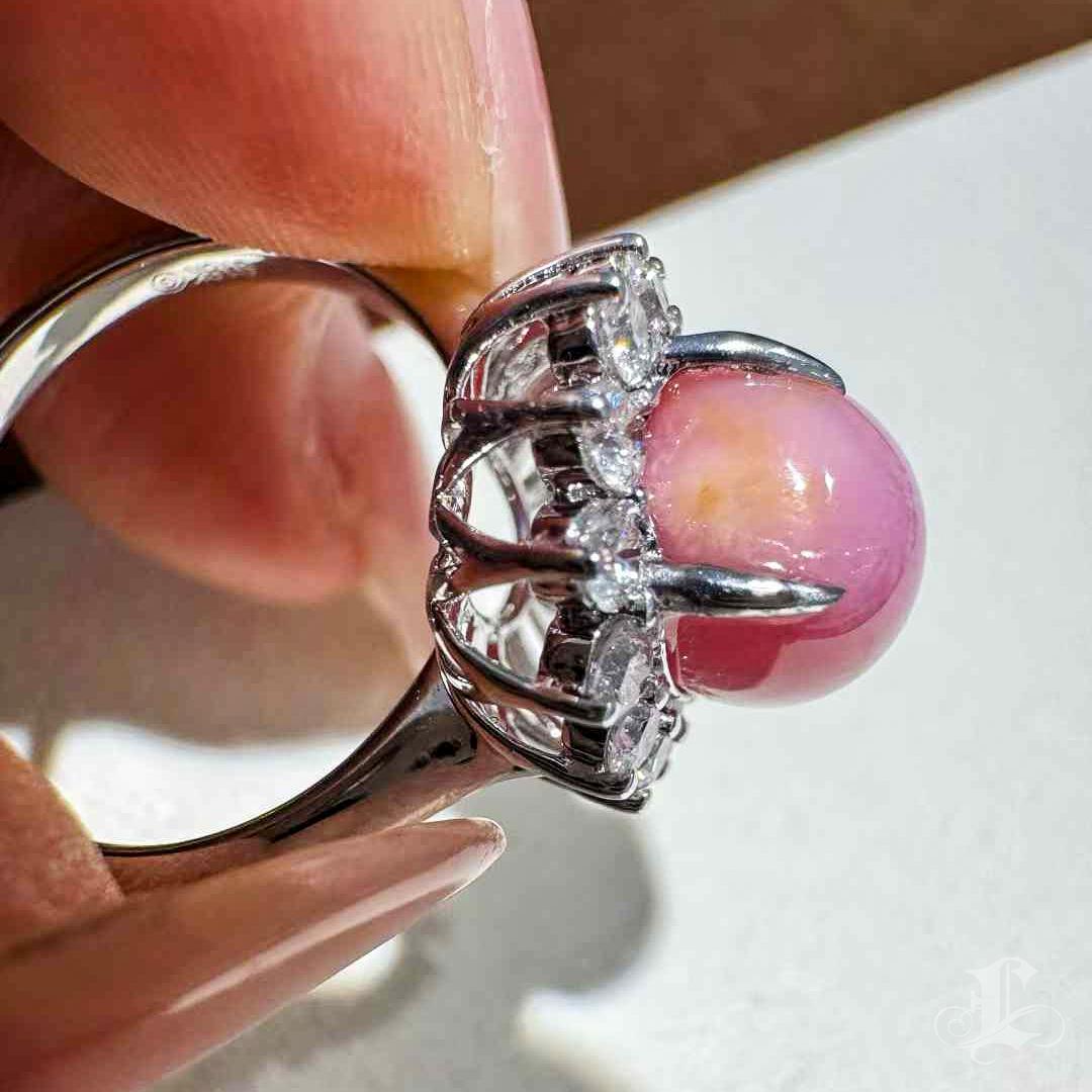 【Conchéa】Anillo de Perlas Conchéa Floreciente - 4,97ct 6