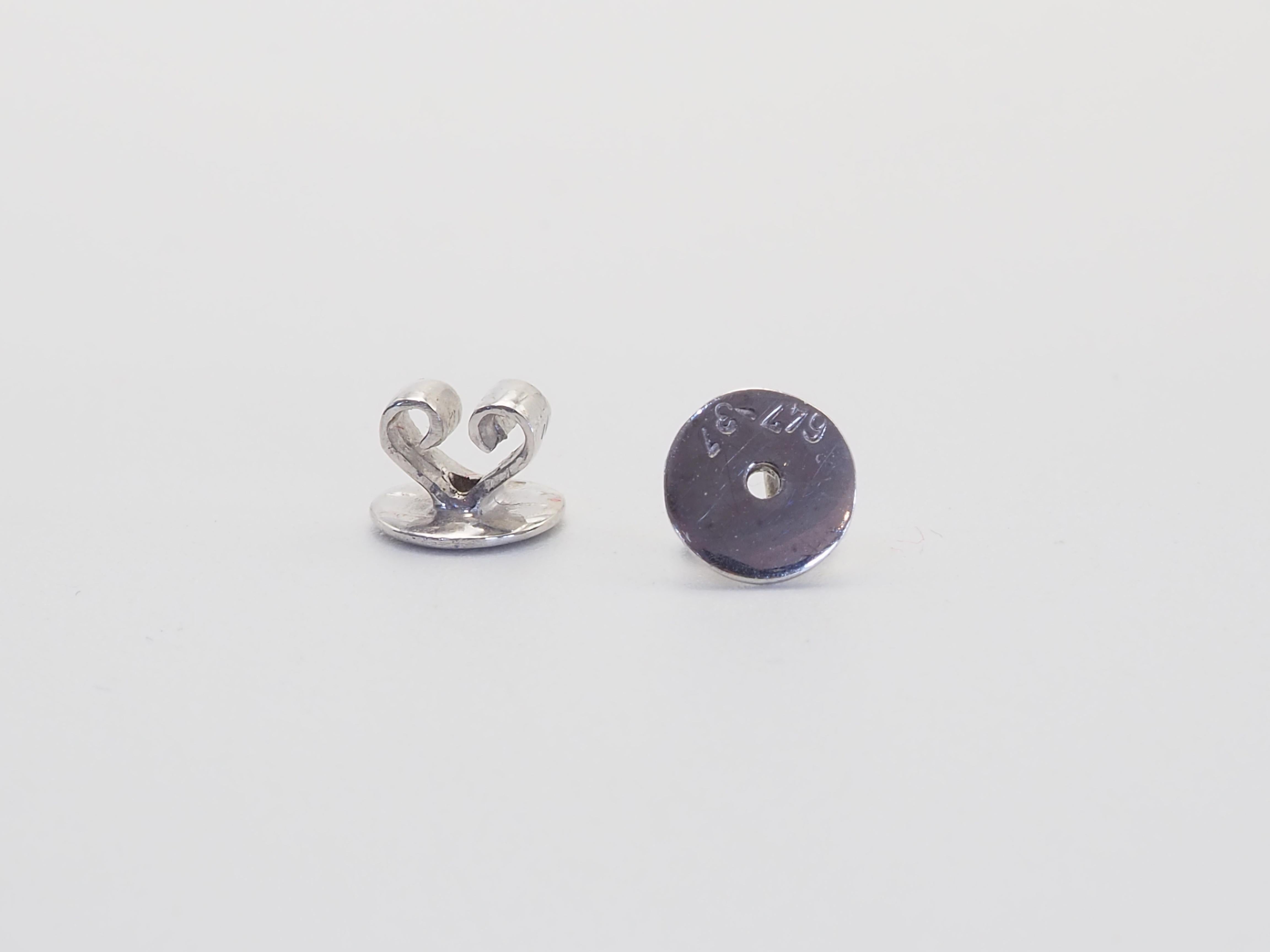Square Cut 18K White Gold 0.75ct Squared Pink Sapphires & 0.03ct Diamond Stud Earrings For Sale