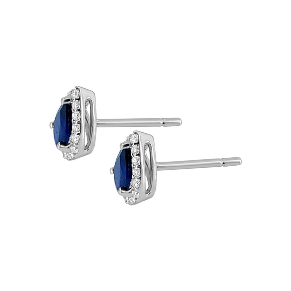 Sparkle With The Brilliance Of Bold Blue With A Pair Of These Classical Beautiful Stud Earrings. These Two Pear-Cut Sapphires Crafted In 18K White Gold And Diamonds, Dazzle And Shine With Pure And Natural Glamour.


Style# TS1198E
Sapphire: Pear