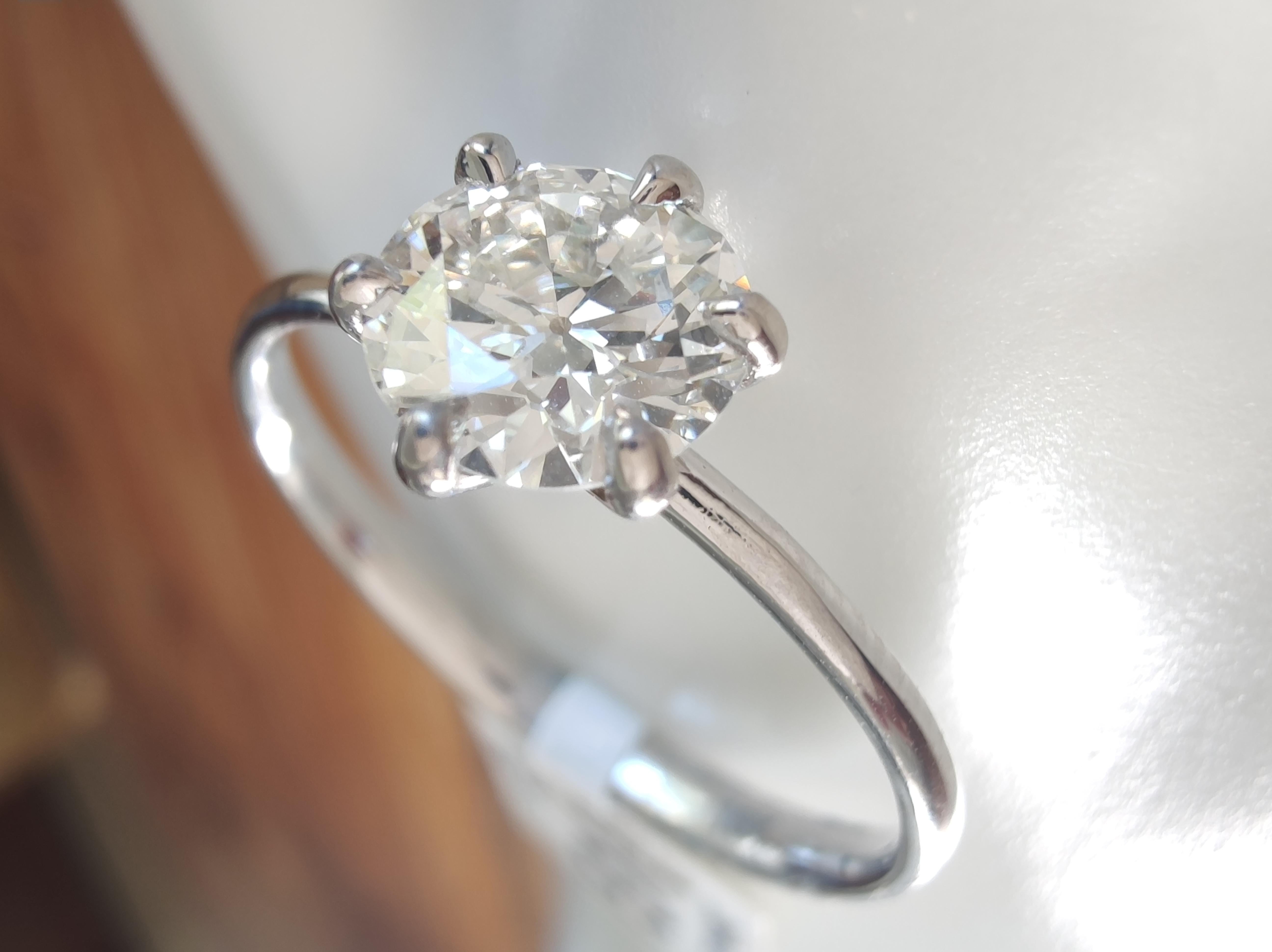 18K Weißgold 0,80 Karat Diamant Solitär Ring -zertifizierte Verlobungsring Geschenk im Angebot 5