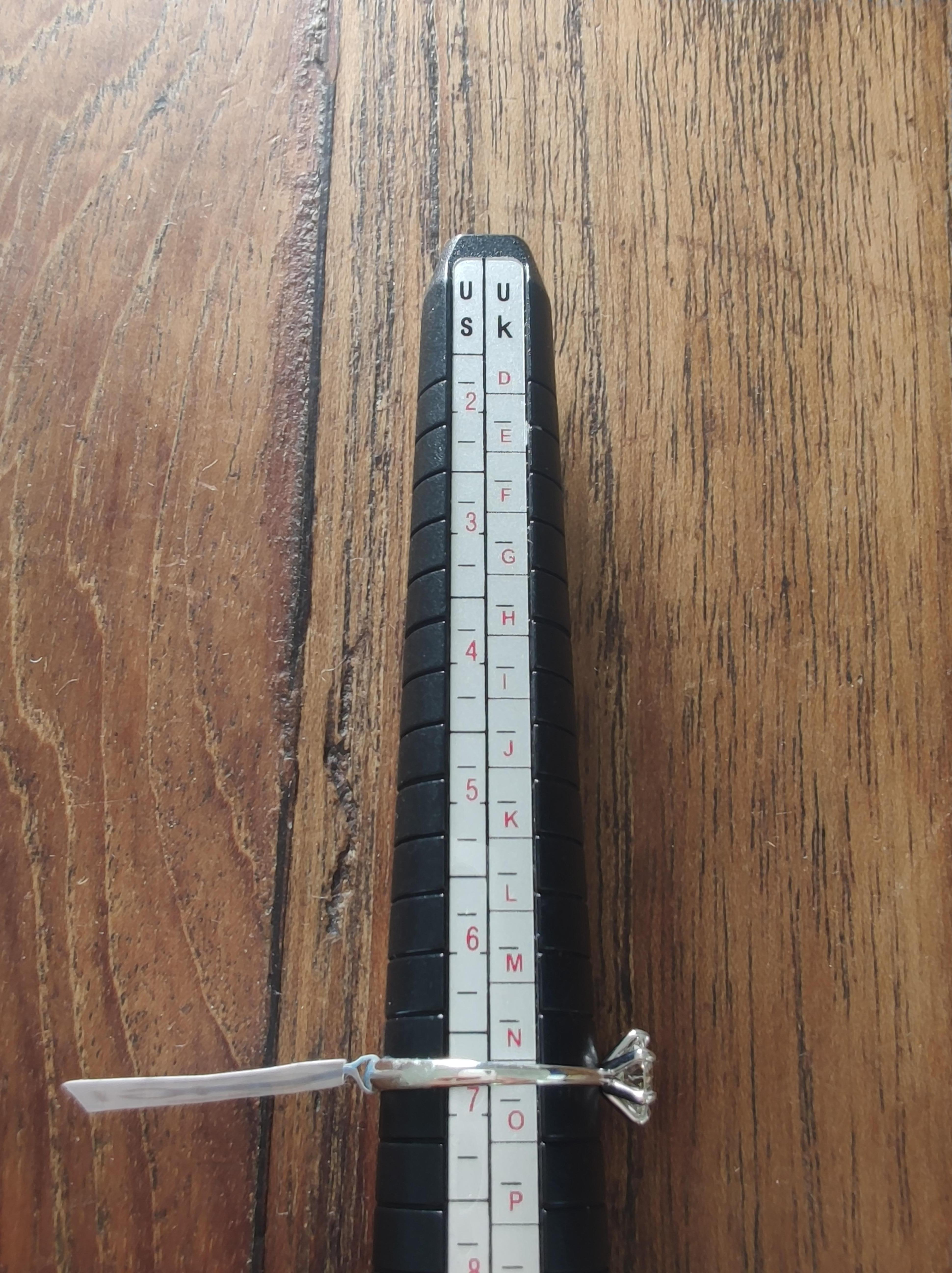 18K Weißgold 0,80 Karat Diamant Solitär Ring -zertifizierte Verlobungsring Geschenk im Angebot 6