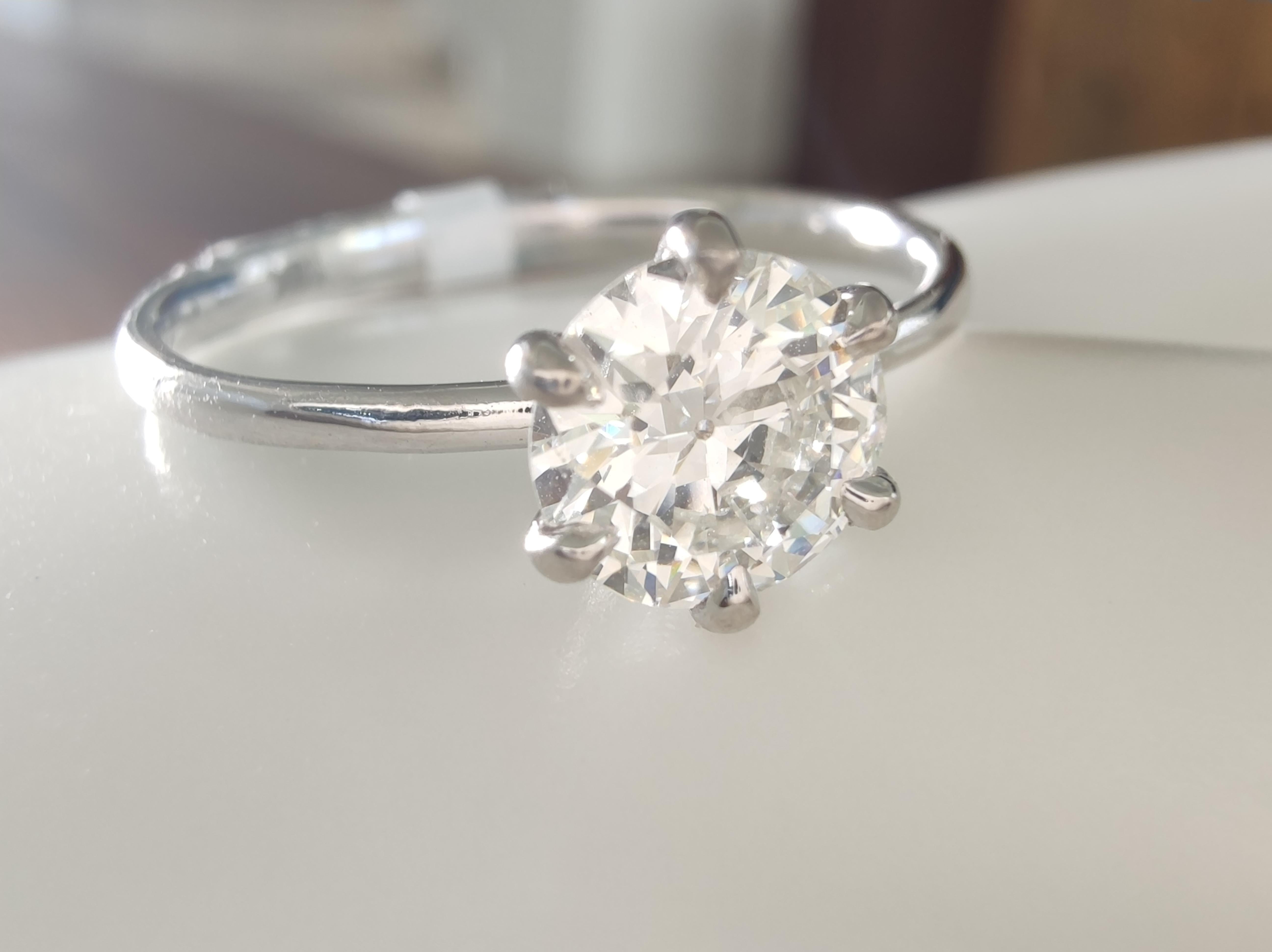 18K Weißgold 0,80 Karat Diamant Solitär Ring -zertifizierte Verlobungsring Geschenk im Angebot 3