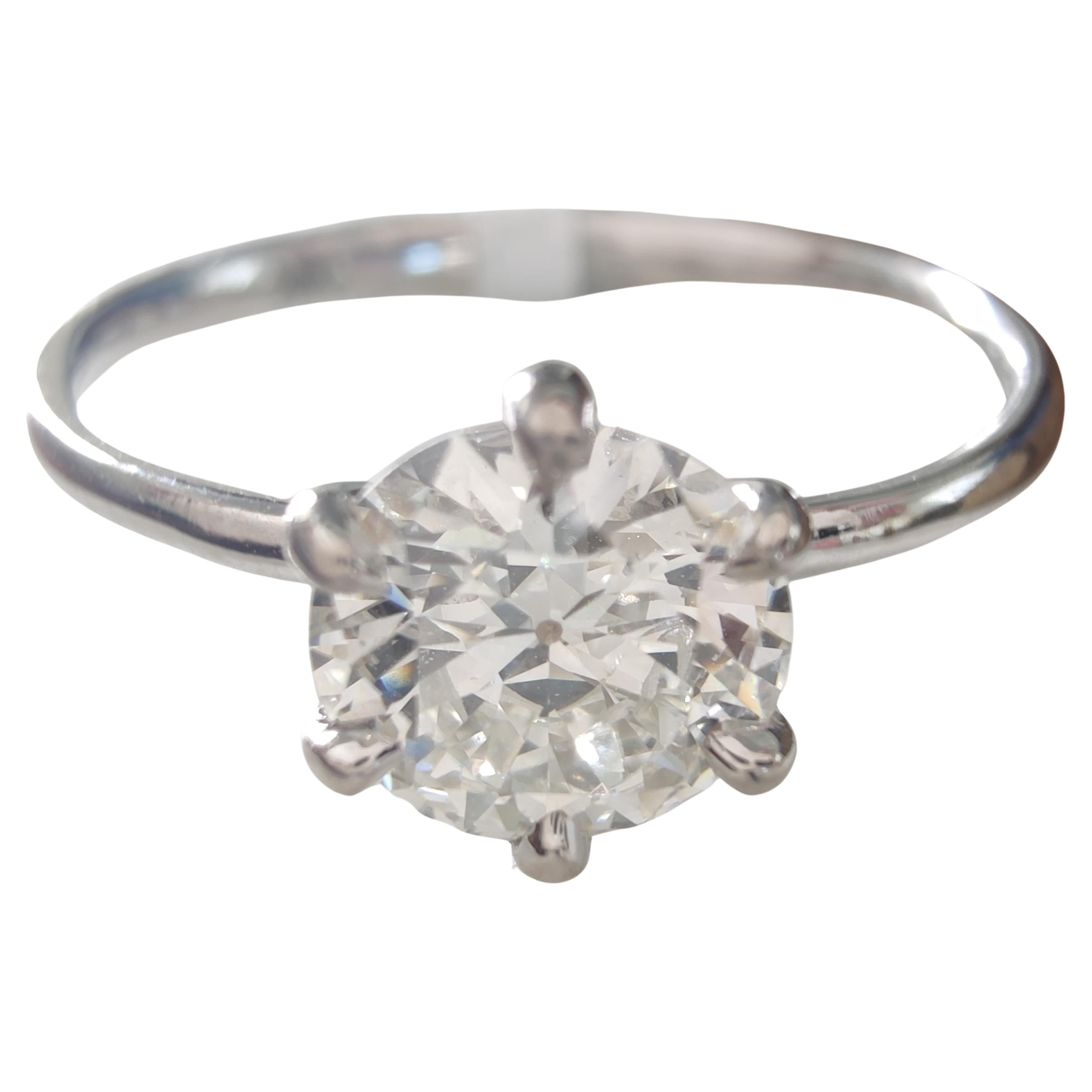 18K Weißgold 0,80 Karat Diamant Solitär Ring -zertifizierte Verlobungsring Geschenk