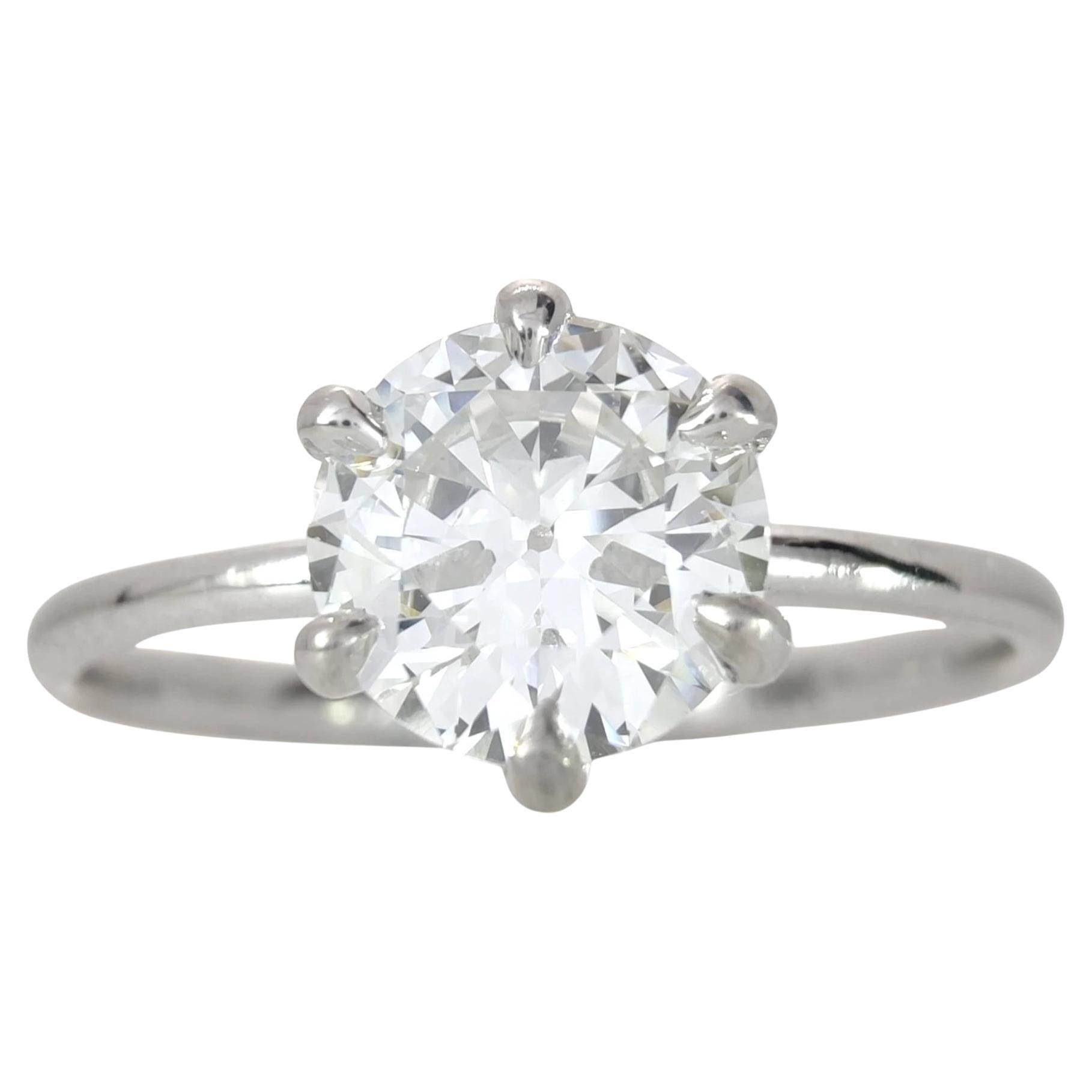 18K White Gold 0.80ct Diamond Solitaire Ring – IGI Certified Engagement Ring