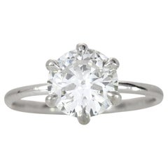 Anillo solitario de diamantes de oro blanco de 18 quilates de 0,80 ct - Anillo de compromiso con certificado IGI