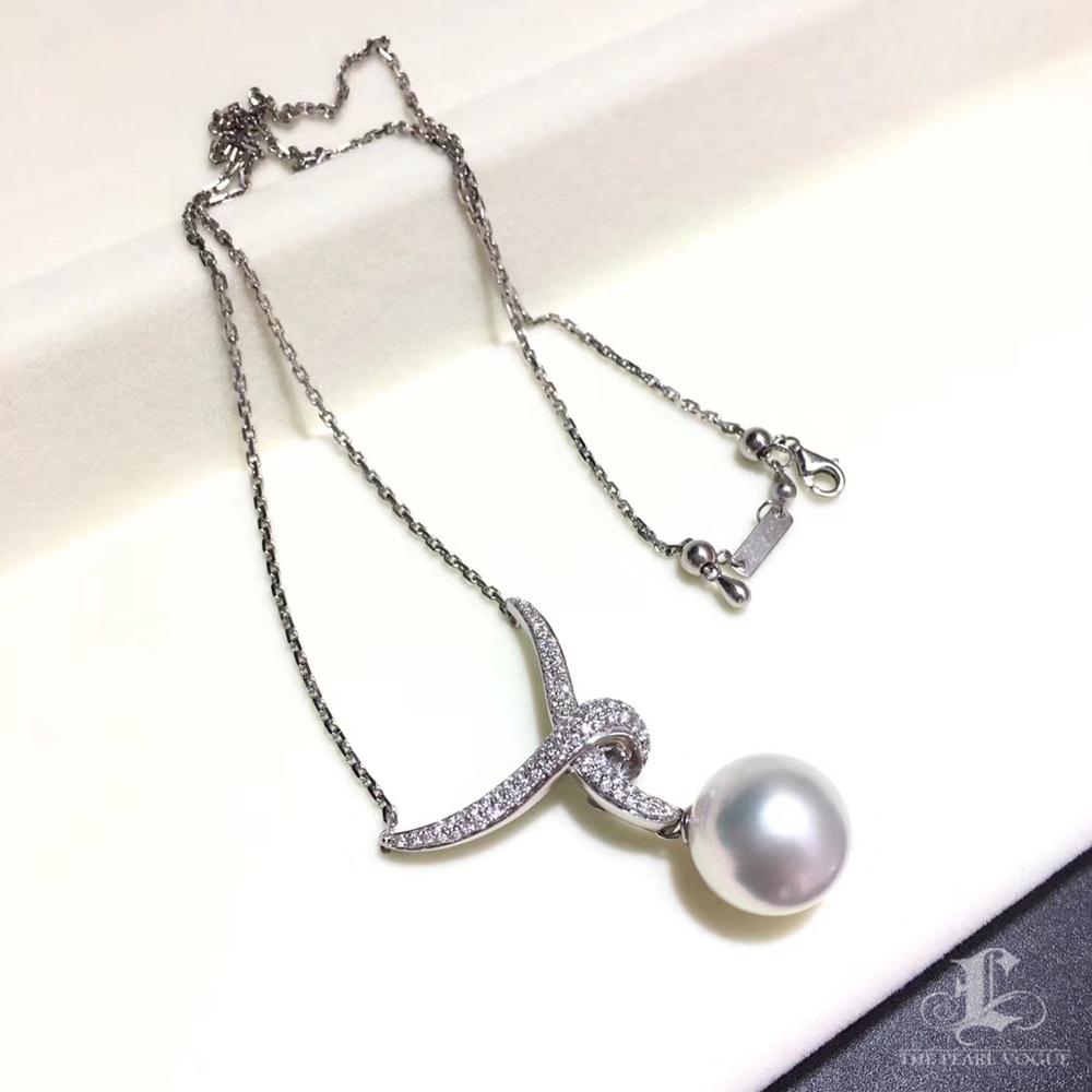 【Lustre Arc】Intertwined Grace Aurora South Sea Collar Colgante Perla en venta 2