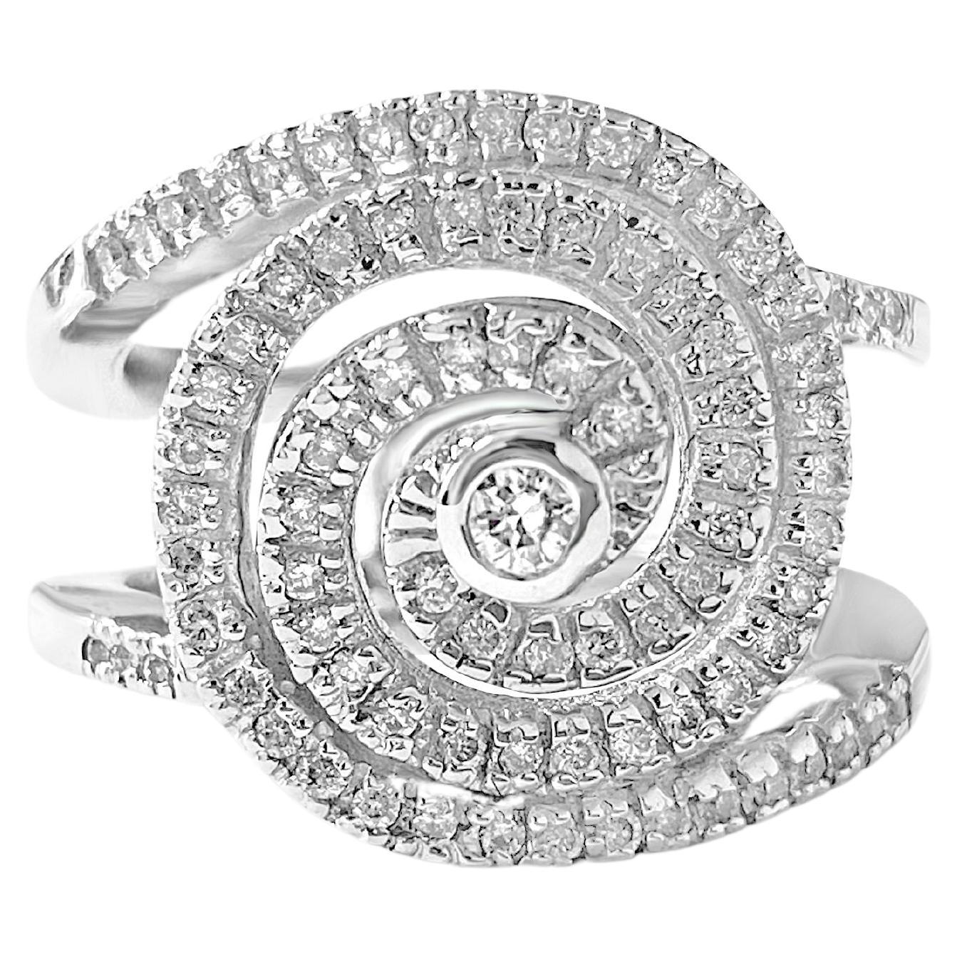 18K White Gold 2.00ct Sapphire and Diamond Ring For Sale at 1stDibs