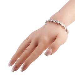 18K White Gold 10.54ct Diamond Bracelet MF16-020426