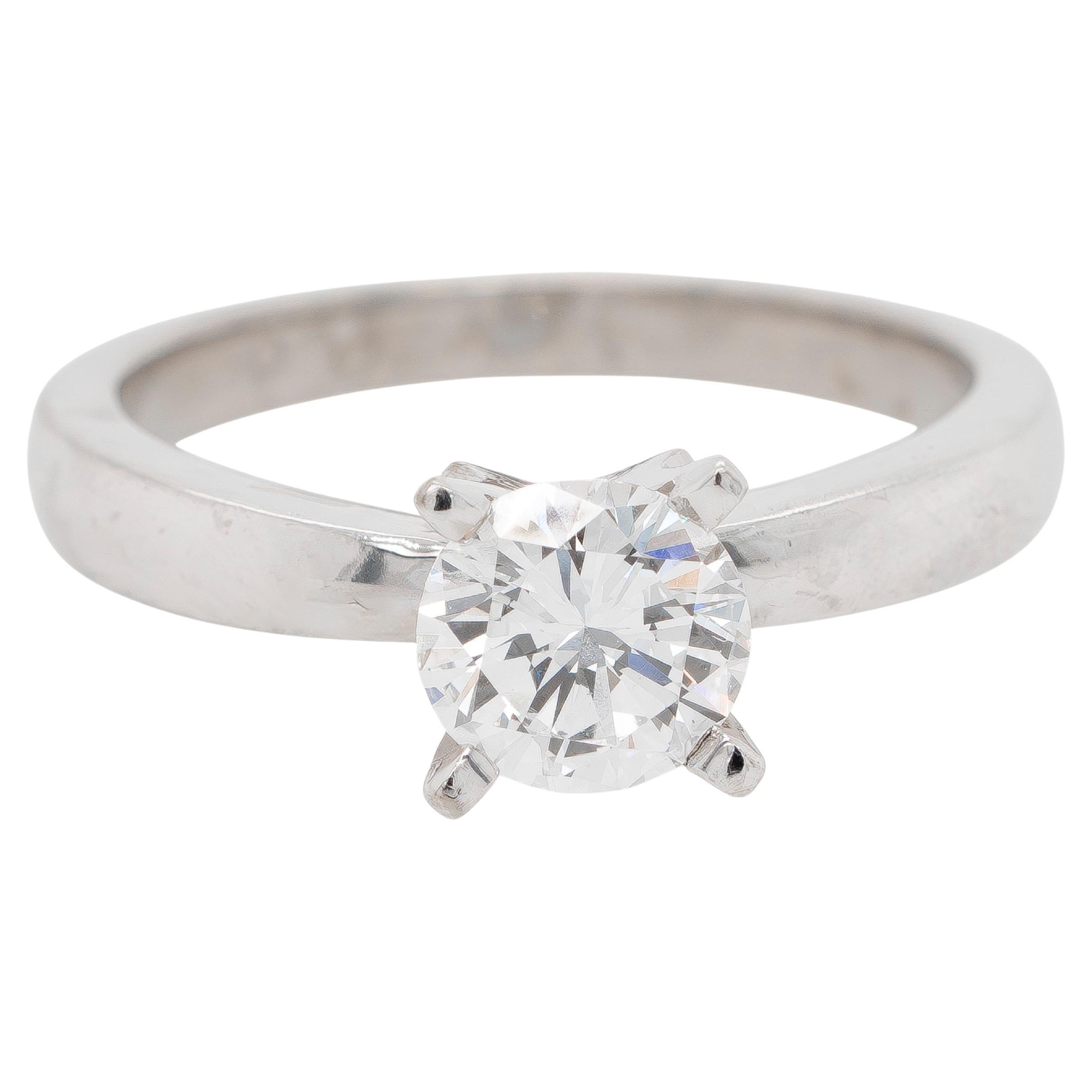 18k White Gold 1.05ct E VS1 Round Brilliant Diamond Engagement Ring