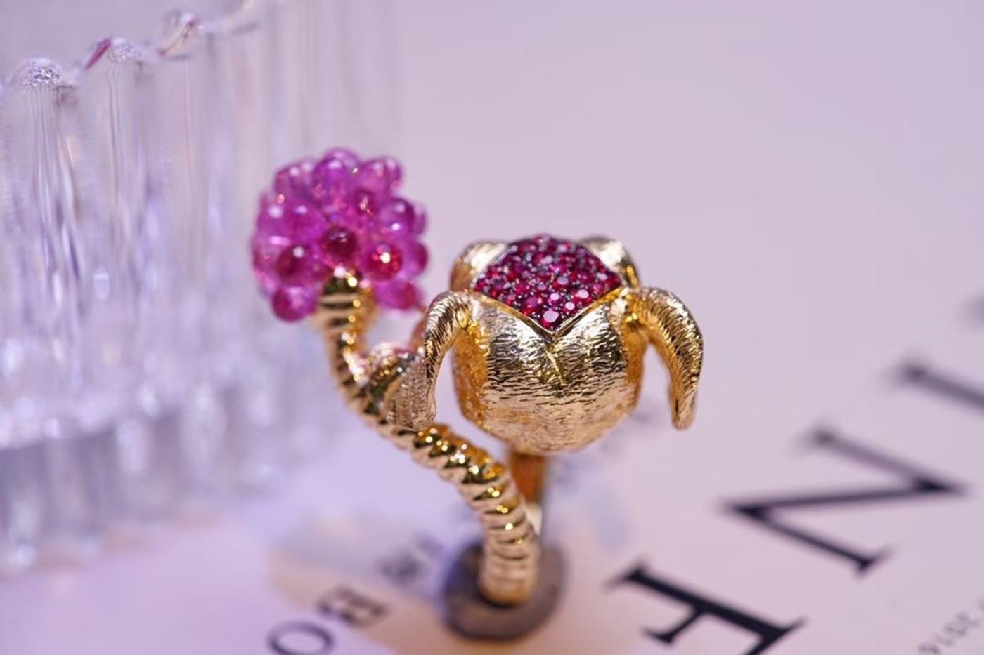 Taglio a rosa Anello 