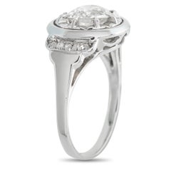 Anello Art Deco in oro bianco 18 carati con 1,10 carati di diamanti MF07-043026