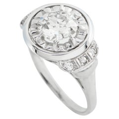 Anello Art Deco in oro bianco 18 carati con 1,10 carati di diamanti MF07-043026