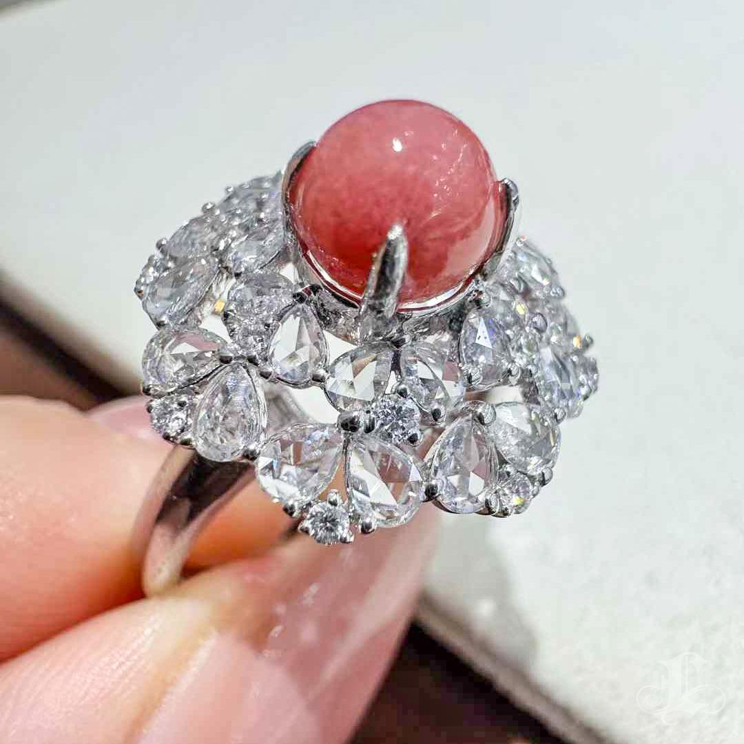 Anello con corona di perle di conchiglia - 1,55ct in vendita 5