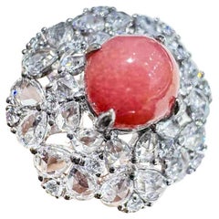 【Conchéa】Regal Bloom Conch Pearl Crown Ring - 1.55ct