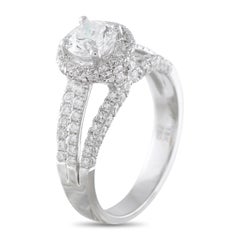 18K Weißgold 1,13ct Diamant Ring MF12-050126