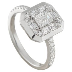18K White Gold 1.16ct Diamond Ring ALB-19915