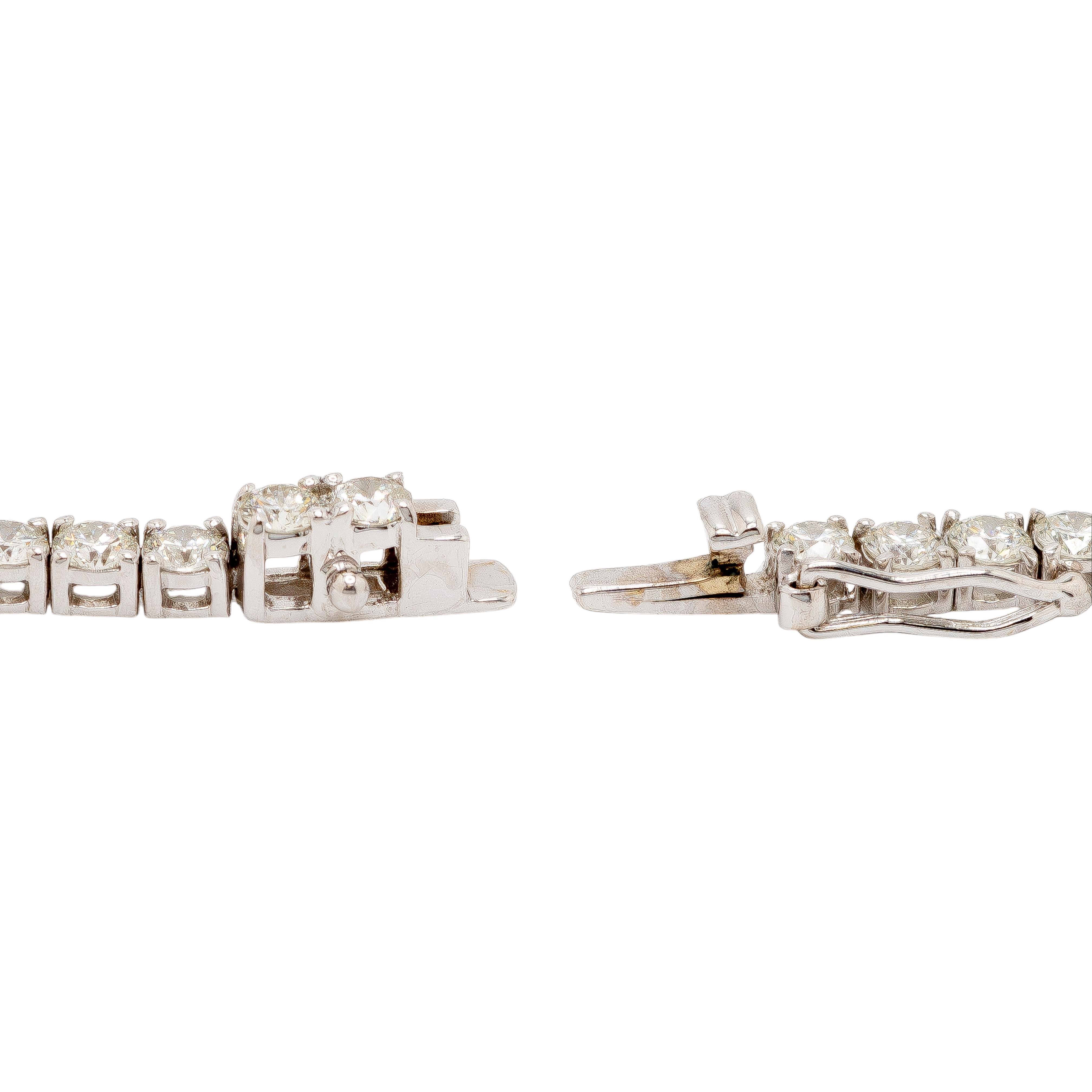 Collier tennis en or blanc 18 carats avec diamants naturels de 11,77 carats Neuf - En vente à Boca Raton, FL