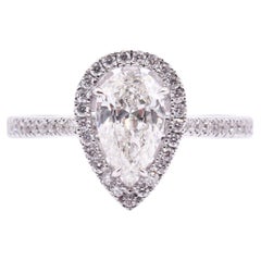 18k White Gold 1.17ct Diamond Engagement Ring