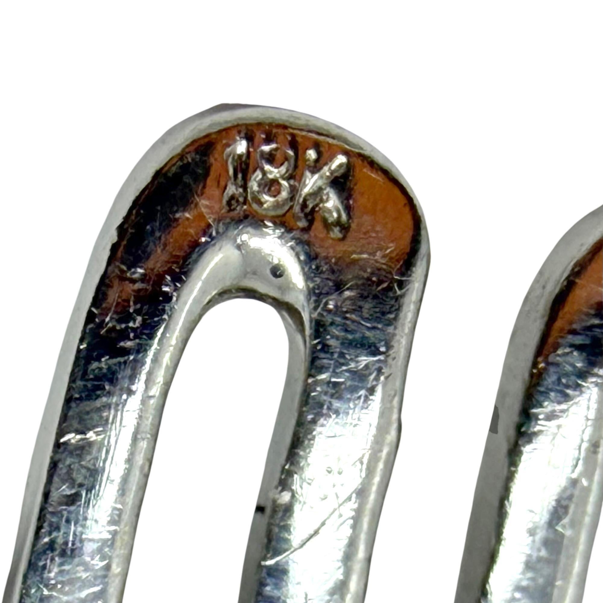 Pulsera de diamantes de 11,93 quilates de oro blanco de 18 quilates - 7 pulgadas en venta 6