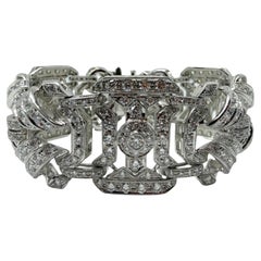 Bracelet en or blanc 18K avec diamant de 11,93 carats - 7 pouces