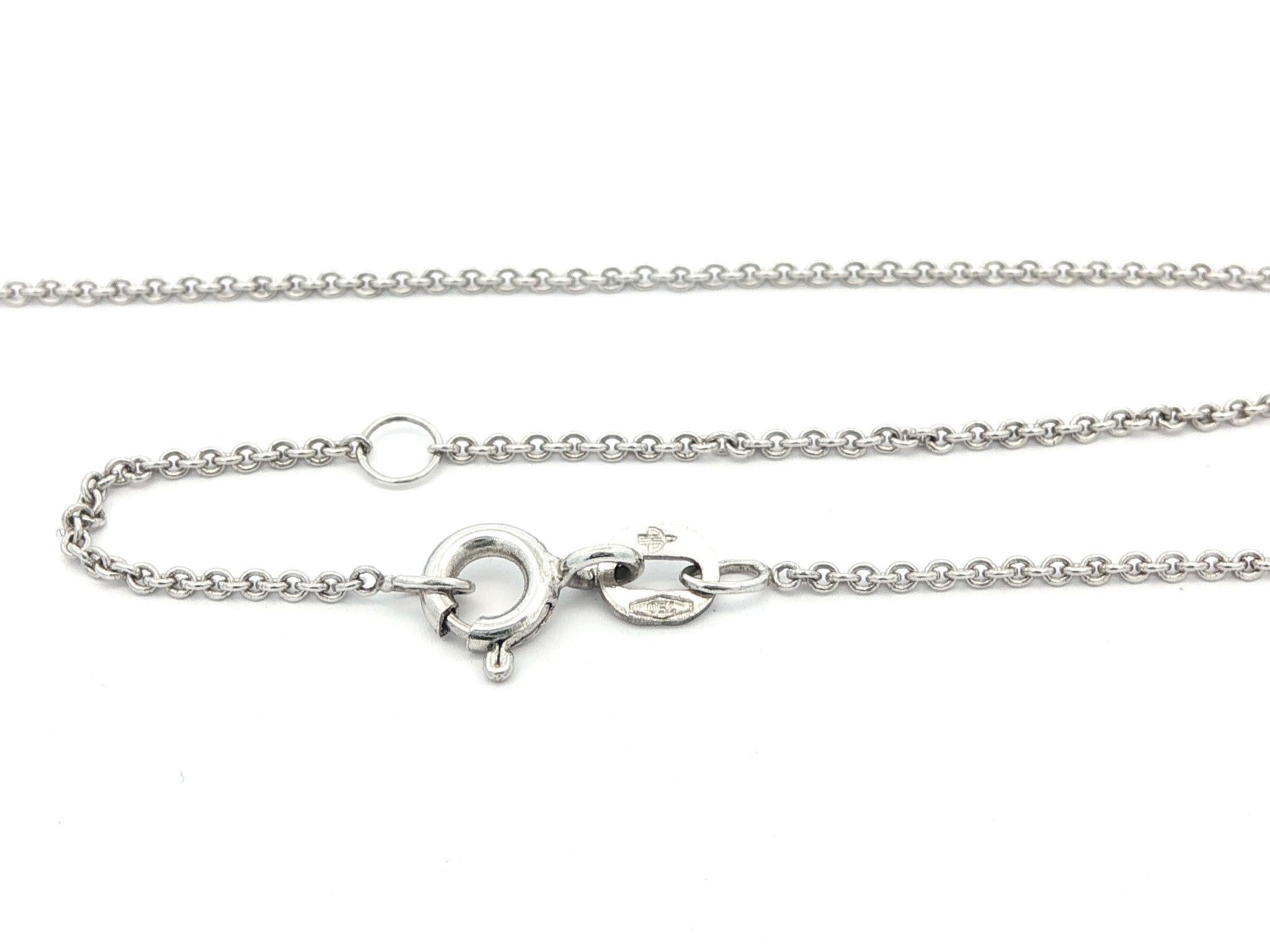 Collier pendentif coulissant en or blanc 18 carats 1.20ctw Invisible Set Yellow White Diamond en vente 7