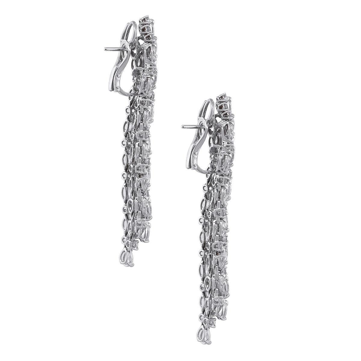 diamond strand earrings