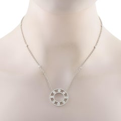 Collana con diamanti in oro bianco 18 carati da 1,25 carati